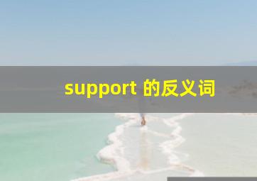 support 的反义词